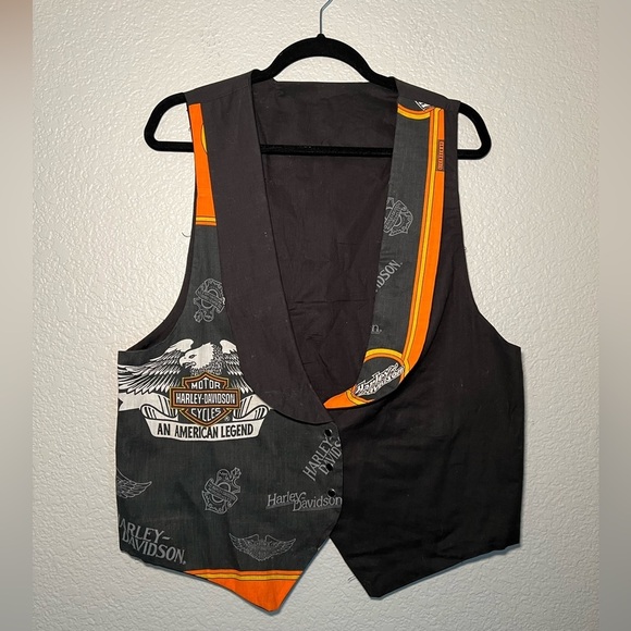 Harley Davidson Vintage Vest Handmade in USA - Picture 1 of 7